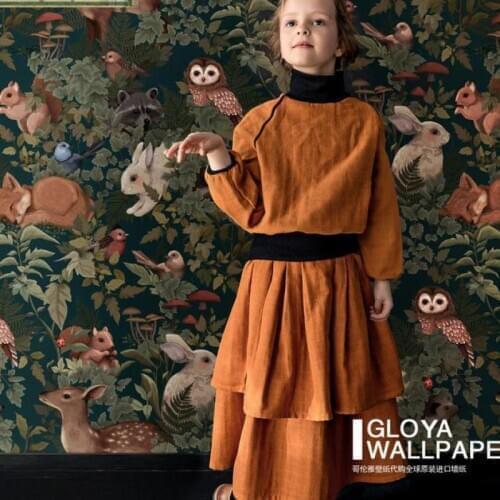 Custom Size Medieval Tropical Rainforest Plant Wallpaper Mural Childrens Room Animal Jungle Restaurant B&B PVC living room