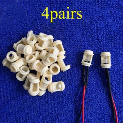 4Pairs 12x8mm Resin LED Lamp Cover Simulation Bulb Light Cup Toy Decoration Parts for Assembly RC Boat Model DIY Accessories