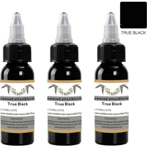 Tattoo Pigment Inks True Black 30ML/Bottle Tattoo Supplies For Body Beauty