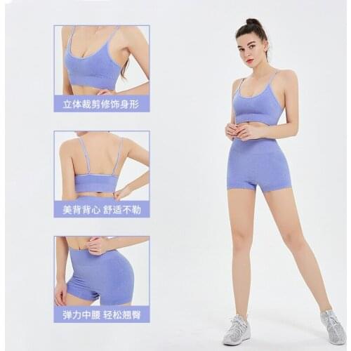 Comfortable With Womens Sports Wicking Breathable Slimming Shaping Yoga Set Sexy Style Track Field Clothes 2 Pieces Set