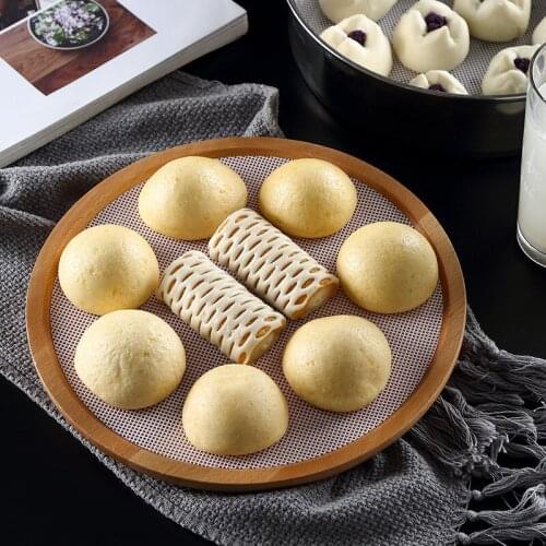 High temperature resistant silicone mat steamer cloth thickened round non stick drawer cloth steamed bun household mat