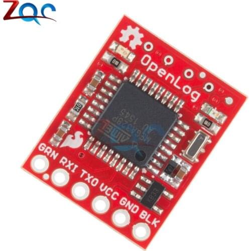 Openlog Serial Data Logger Open Source Data Recorder Module for Arduino 16mhz ATmega328 Support Micro SD 3.3V - 12V SPI Pin 64G