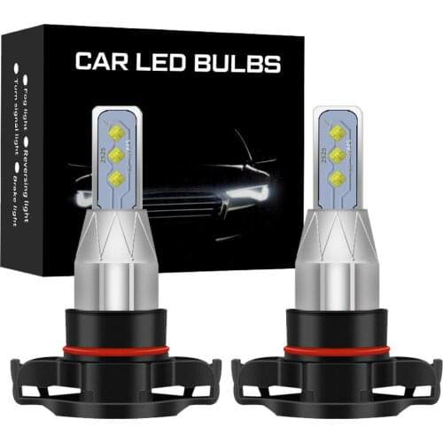 2x H16 PSX24W Lamps 2525 CSP Mini H7 LED for Bulb Led H8 H11 Fog Light HB3 9005 HB4 6000K Luces Led Para Auto 12V Anti Fog Lamp