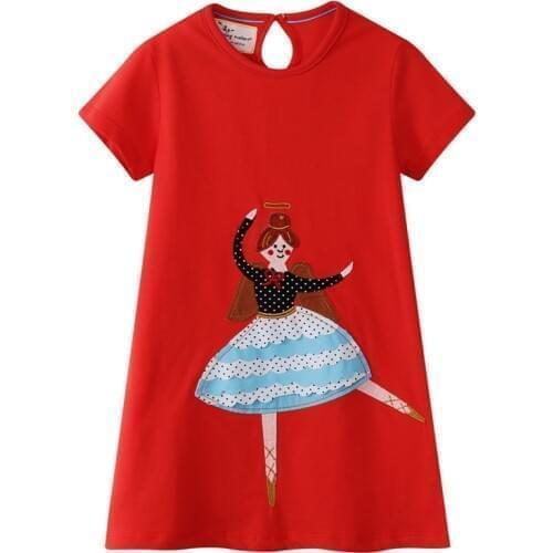 2021 Summer Dress Costume For Girl Baby Clothes Dresses Kids Wear WIth Embroidery Pattern