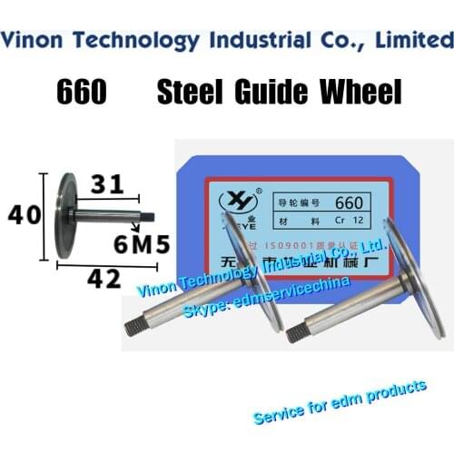 660 Steel Guide Wheel (1 Pair=2PCS) XieYe Brand. Spare Parts. OD.40mm,Axis dia.6mm,Total length 42mm.High Precision Guide-Pulley