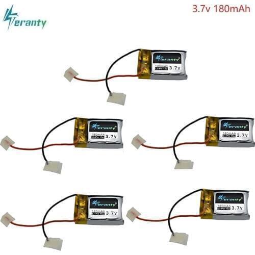 3.7V 180mAh Lipo battery for Syma S105 S107 S107G S109 S107 M3 for RC Quadcopter Spare Parts 3.7V Drone Battery 701723 5pcs/set