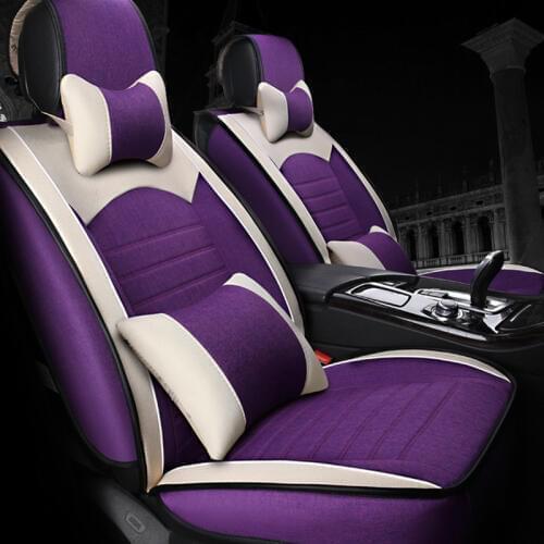 The car seat car seat cushion package cloth of high quality flax in summer Car headrest Car waist Car seat cover