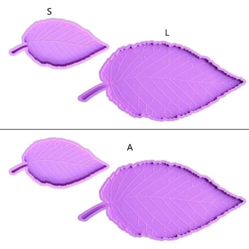 Large Leaf Tray Coaster Molds Silicone Leaves Coasters Bowl Mat Resin Casting Molds Maple Leaf Silicone Molds Craft Tool