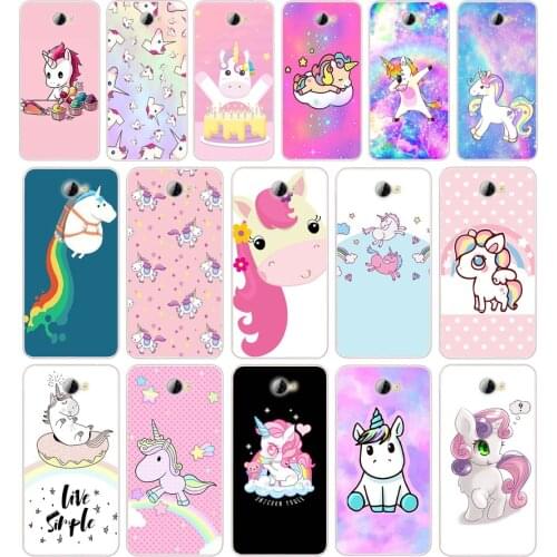 74 Unicorn On Rainbow Jetpack Silicone TPU Cover Phone Case On Case For Huawei Y3 II Y5 II Nova 5T GR3 P40 Lite E Case Soft