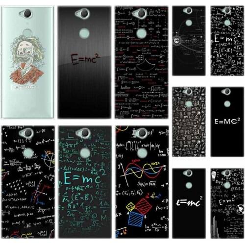 Mc2 with E=mc Math Albert Silicon TPU Case For Sony Xperia L1 L2 L3 X XA XA1 XA2 XA3 XZ XZ1 XZ2 XZ3 XZ4 Plus Compeact Cover