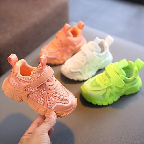 Children Net Shoes Little Girls Shoes 2021 Autumn New 1-6 Years Old Boys Girls Breathable Mesh Sneakers Kids Baby Toddler Shoes