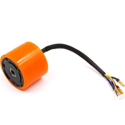 FATJAY 7055 7052 70mm hub motor with wheel H4131 90KV 58KV sensored brushless 24-36V for electric balancing scooter skateboard