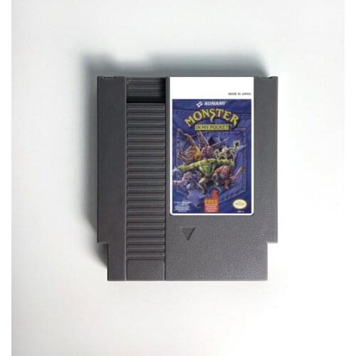 Monster in My Pocket For 8 Bit Video Game Console 72 pins Game Cartridge Card