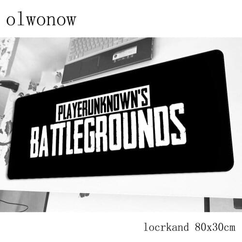 Pubg mousepad 80x30cm esports gaming mouse pad big gamer mat locrkand computer desk padmouse keyboard large play mats