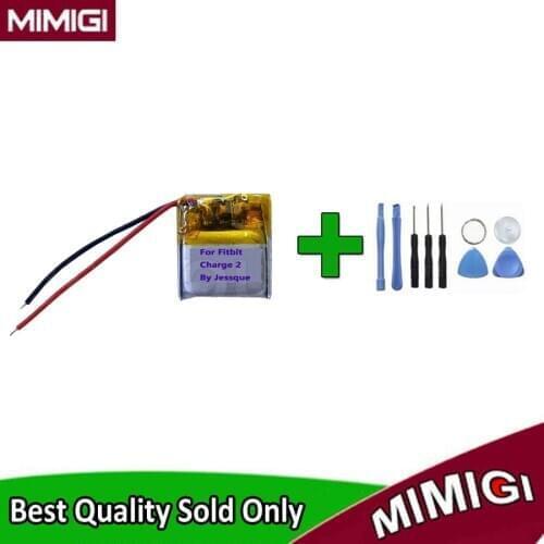 Tool gift + 80mAh LSSP411415 Replace Battery For Fitbit Charge 2 Smartwatch Smart Watch Batterie Accumulator AKKU