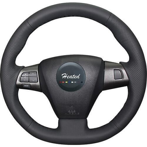 Microfiber leather Car Steering Wheel Cover for Toyota Corolla 2011 2012 2013 RAV4 2011 2012 braid on the steering wheel