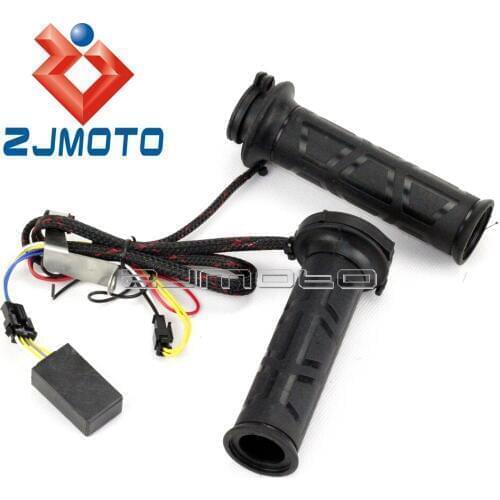 Motorcycle 7/8" 22mm Electric Hand Heated Molded Grips ATV Warm Grips Hot Handlebar For Honda Yamaha Suzuki