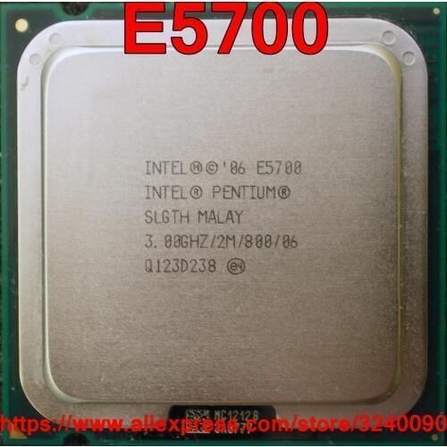Original Intel CPU PENTIUM E5700 Processor 3.00GHz/2M/800MHz Dual-Core Socket 775 free shipping speedy ship out