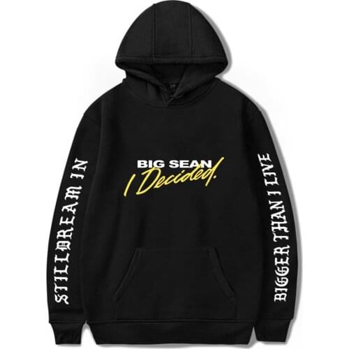 Big Sean Spring New Hot Sale Text Graphic Print Hoodie Comfortable and Loose Hoodie tops Casual All-match Harajuku Unisex Hoodie