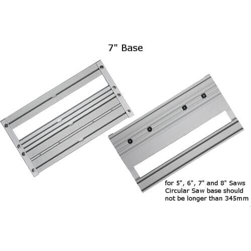 7"/9"inch Universal Base for Circular Saw to be used for Guide Rail Tracks