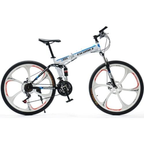 Cycling Bicycle Mountain Bike Shifting Folding 6 Knife One Wheel Double Shock Absorption Off Road Men and Women Bicycle