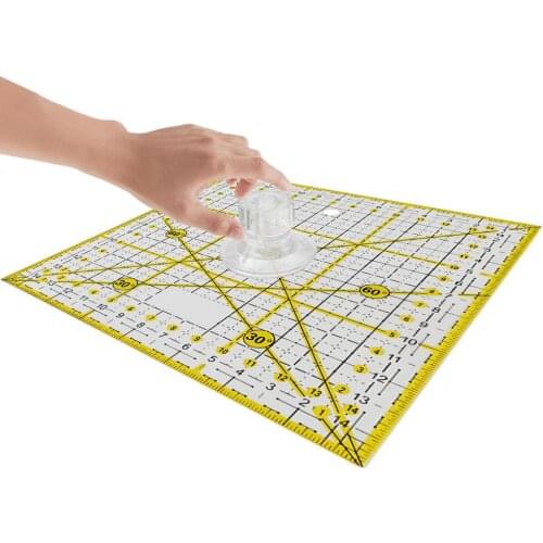 Ruler Grip Rotating Suction Cups Ruler Adhesive Sucker Smooth Surface Hanger Versatile Suction Cups for DIY Sewing Tools