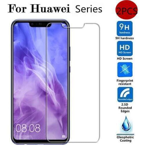 2PCS Tempered Glass for Huawei Mate 20 lite Pro 20lite 20pro Honor 8X 8C Screen Protector 9H 2.5D Phone Protective Glass