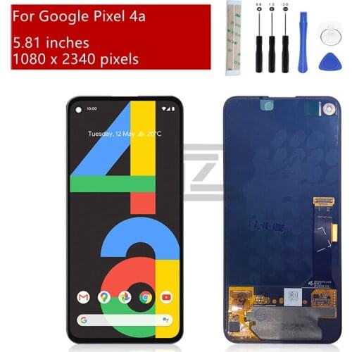 For Google Pixel 4a lcd Display Touch Screen Digitizer Assembly for Pixel 4a display Replacement Repair Parts 5.81"