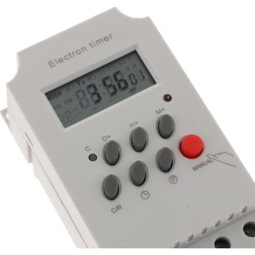 7 Days 24hrs LCD Screen Programmable MINI TIMER SWITCH Time Relay Load High Power 12V