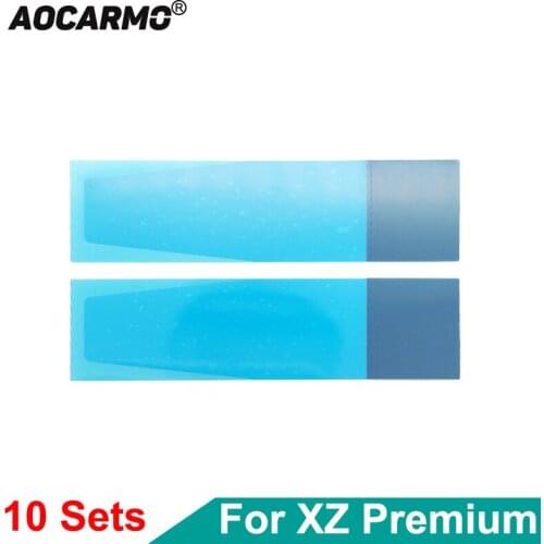 Aocarmo 10Sets/Lot Battery Sticker Adhesive Glue Full Set For Sony Xperia XZ Premium XZP G8141 G8142 Easy Pull Glue