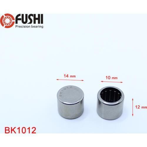 BK1012 Needle Bearings 10*14*12 mm ( 10 Pcs ) Drawn Cup Needle Roller Bearing BK101412 Caged Closed ONE End 69541/10