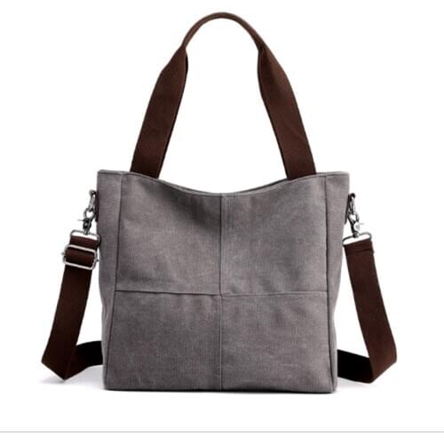 Brand Canvas Tote Bag Women Handbags Female Designer Large Capacity Leisure Shoulder Bags Big Vintage Travel Bags Bolsas