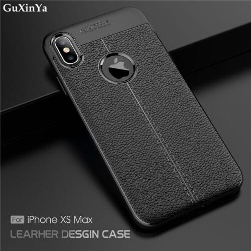 GuXinYa sFor Case Apple iphone XS Max Cover Luxury Leather ShockProof TPU Case For iphone XS Max Shell For Apple iphone XS Max
