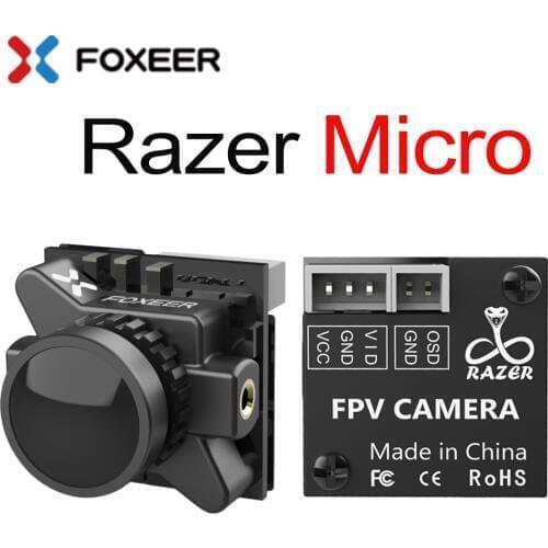 Foxeer Razer Micro 1.8mm M8 1200TVL PAL/NTSC 4'3 16'9 FPV Camera with OSD 4.5-25V CMOS For RC FPV Racing Drone Models
