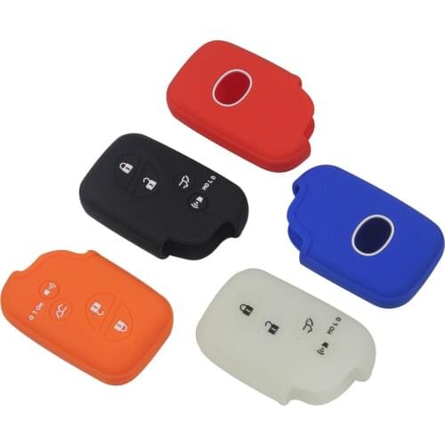 Kutery 4 Buttons Silicone Rubber Colorful Remote Car Key Cover Case For Lexus CT200h ES GX RX IS250 LX570 Protection Replacement