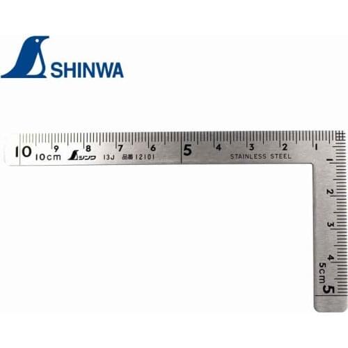 Penguin SHINWA Carpenters Squares Curve Ruler 10cm 15CM Reverse Angle Scale 12101 12103