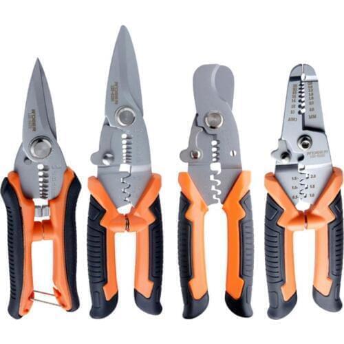 Multifunctional Professional Cable Wires Pliers Set Stripper Crimper Cutter Needle Nose Nipper Wire Stripping Crimping Hand Tool