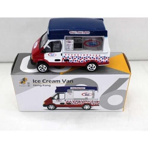1:64 proportion Hong Kong Regal ice cream vehicle alloy die-casting ice cream car model adult children boys toys boutique gift
