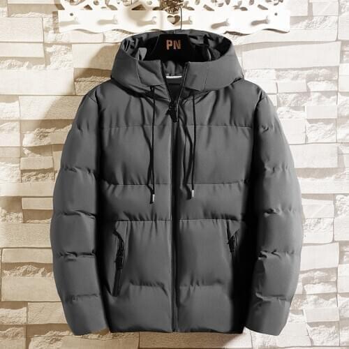 Mens winter jacket 2020 new trend handsome Round neck thicke fashion coat for men