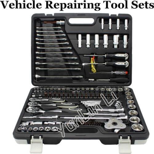 Vehicle Repairing Tool Sets Screwdrivers Ratchet Spanner Combination Machinery Multifunctional Repairing Tools Set 123pcs 102123