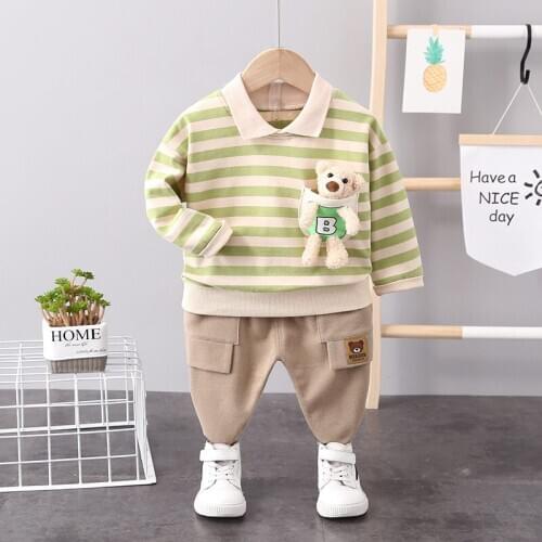 2021 Children Boys Girls Cotton Clothing New Fashion Baby Sport Jacket Pants 2Pcs/Sets Spring Autumn Formal Toddler Tracksuits