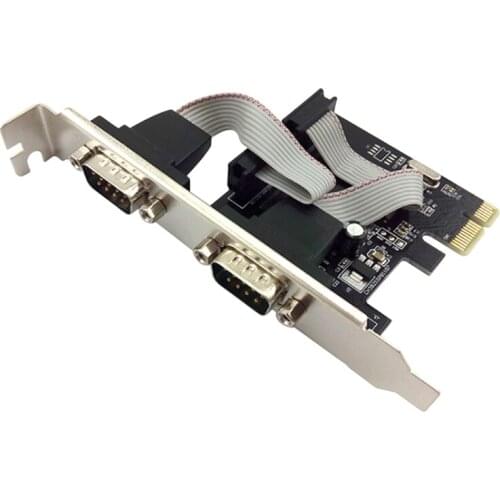 PCI-E Serial Card 9-Pin Card RS232 Adapter Card PCIecom Port Expansion Card WCH382L for Computer Adapters
