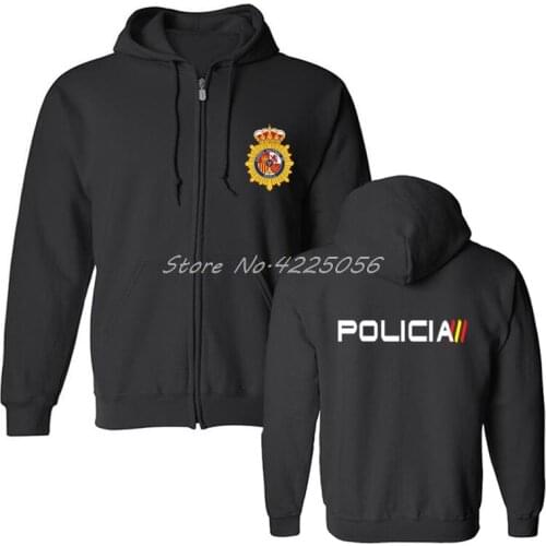 Espana Policia Spain National Police Espana Policia Hoodie Riot Swat Special Forces Men Hoody Cool Coat Sweatshirt
