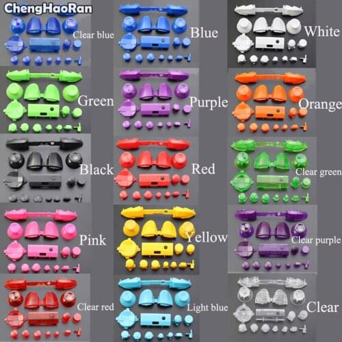 ChengHaoRan For Xbox series X/S 15 Colors Solid RB LB Bumper RT LT Trigger Buttons Mod Kit Controller Analog Stick Dpad