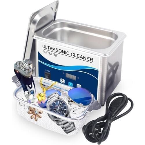 800ml Household Digital Ultrasonic Cleaner 60W Stainless Steel Bath 110V 220V Degas Ultrasound Cleaning for Watches Jewelry