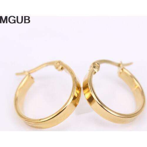 17-62mm diameter simple Stainless steel Classic 2019 New design Hoop earring For women fashion jewelry HX100