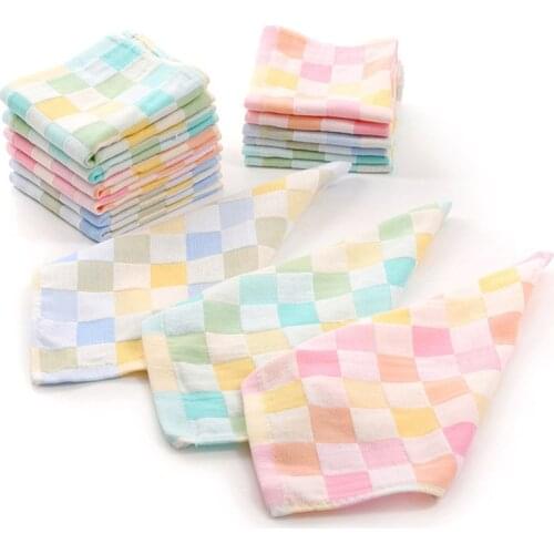 1/3/5Pcs Towel Baby Facecloth Baby Bath Towel Handkerchief Cotton Burp Cloth Soft Absorbent Gauze Kids Kindergarten Washcloth
