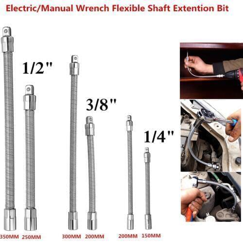 New 1pc Hex Shank Flexible Extension Bar Adapter Ratchet Wrench Drive Flexible Extension Bar Adapter Socket Wrenches Hand Tool