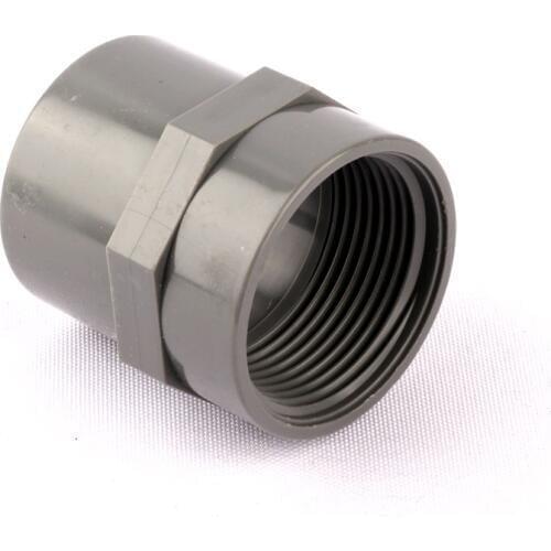 1pc PVC 40mm to1.2" Female Adapters Pipe Female Thread Connector Corrosion Resistance Family Balcony Water Fittings