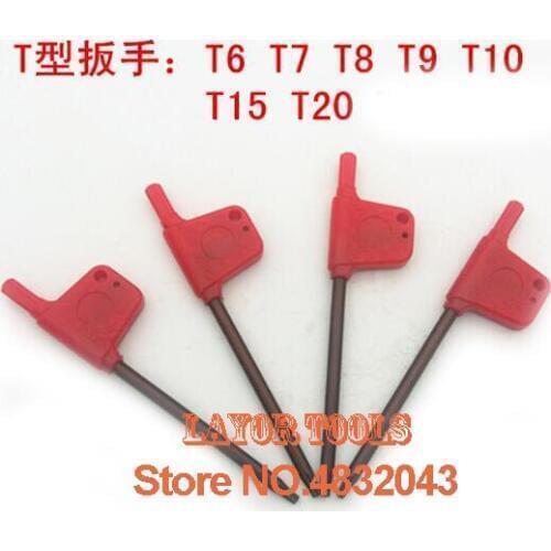 10PCS T6 T7 T8 T9 T10 T15 T20 Screw Driver Screwdriver for Xbox Red flag wrench Inner six lathe accessories